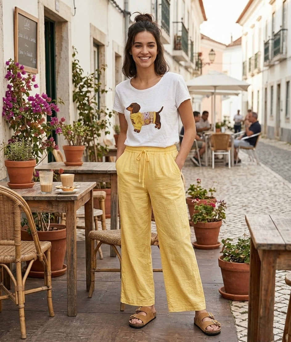 Tshirt algodão com cães