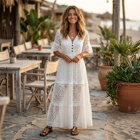 Vestido Encaje Capri