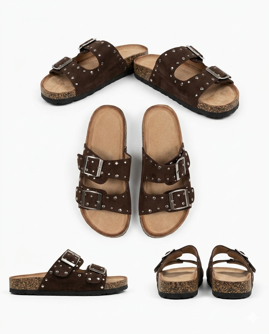 Chinelo Rock com Tachas