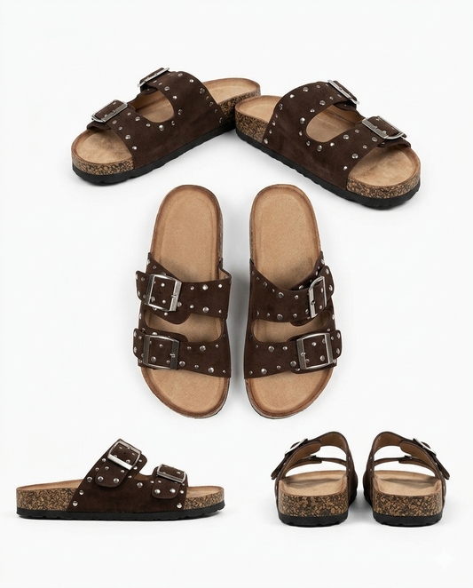Chinelo Rock com Tachas