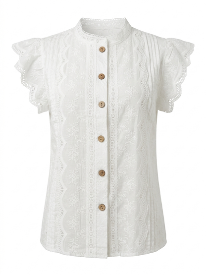 Blusa Bordada Cotton