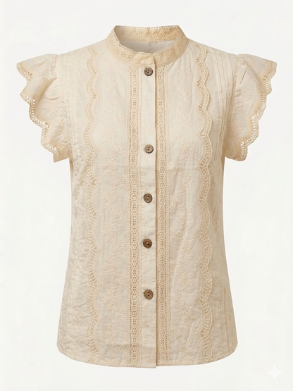 Blusa Bordada Cotton