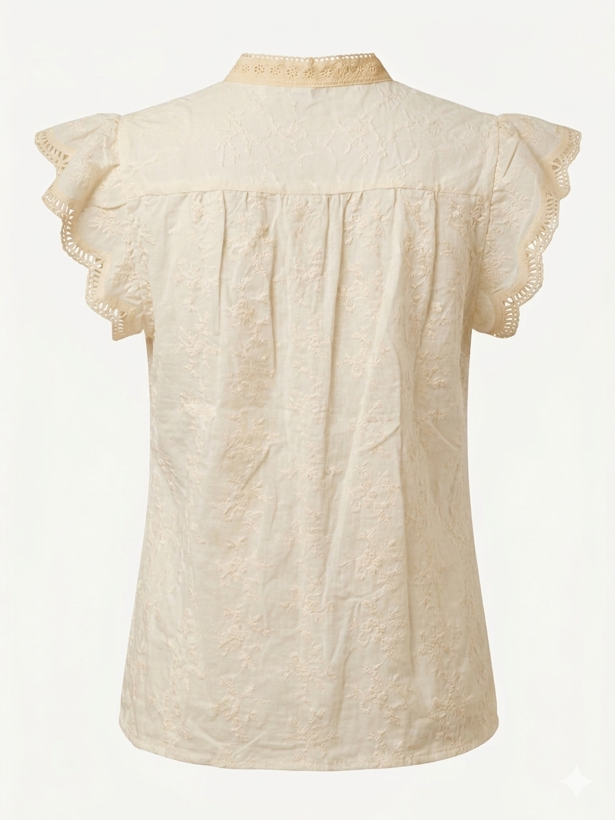 Blusa Bordada Cotton