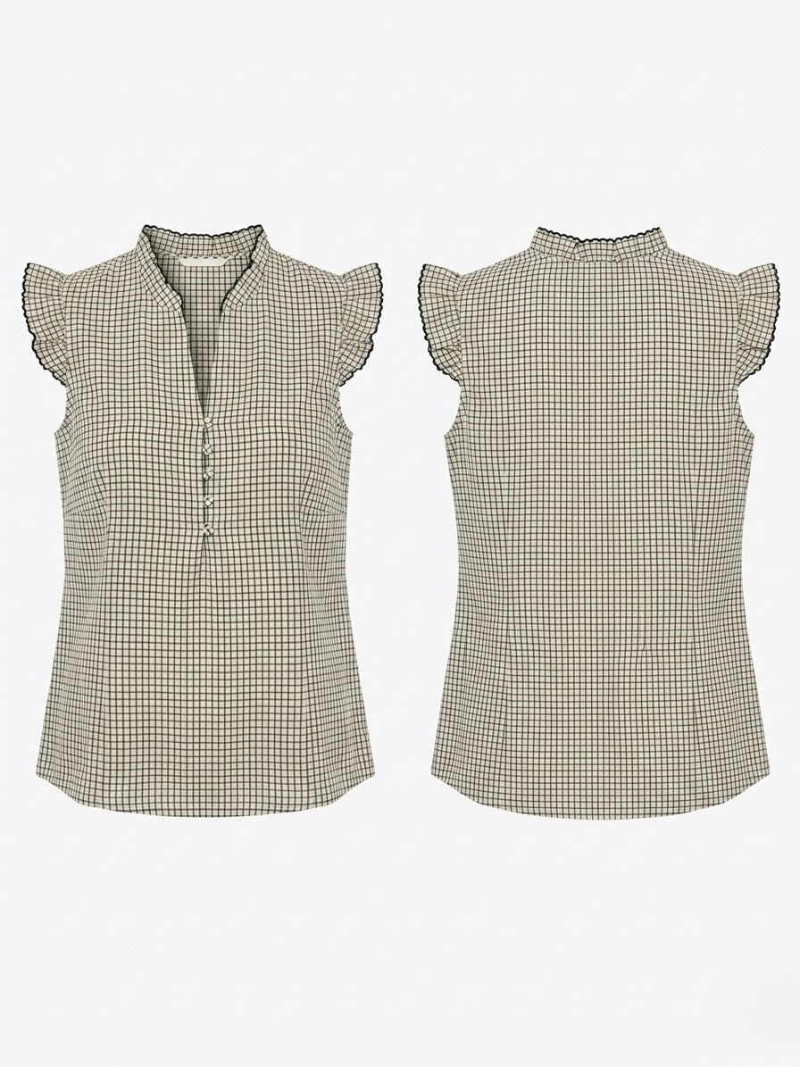 Camisa Vichy com Folho