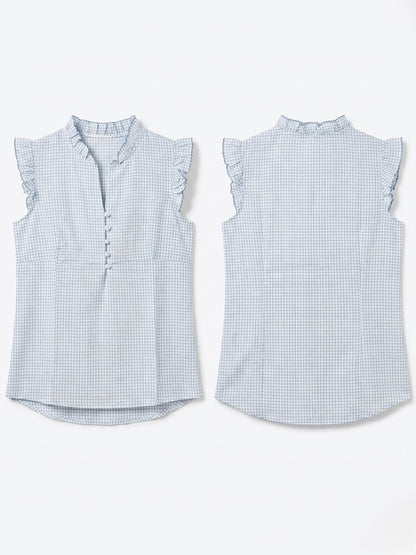 Camisa Vichy com Folho