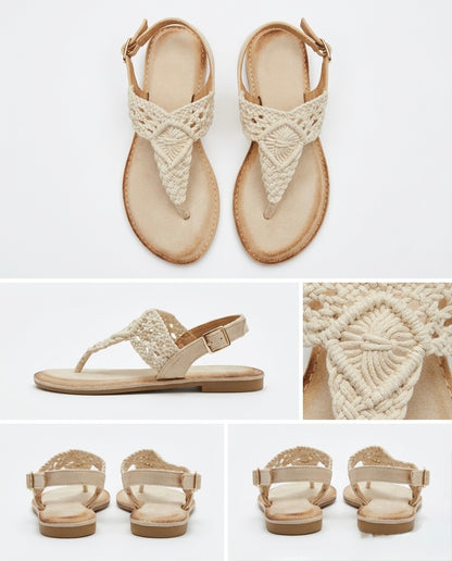 Sandalia rasa de tricot